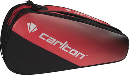 Carlton- Team 2 Compartment Racket Bag- Black/Yellow- Badminton Tas