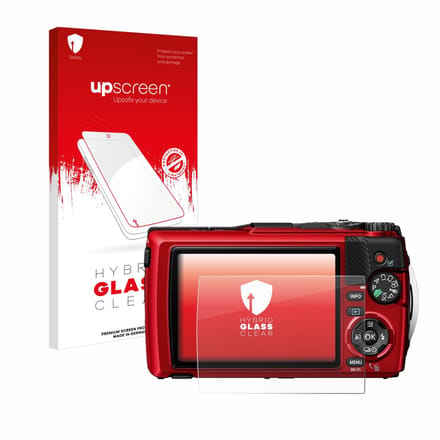 upscreen - Screenprotector voor Olympus OM System Tough TG-7 / Tough TG-6 - Folie Beschermfolie Beschermglas transparant