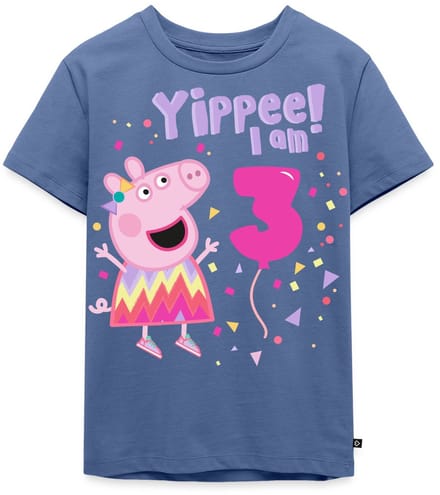 Peppa Pig's 3e Verjaardag Outfit Cadeau Premium T Shirt Kinderen