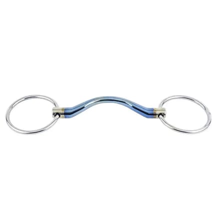 Dubbel bit voor paarden Trust Sweet Iron Loose ring medium port