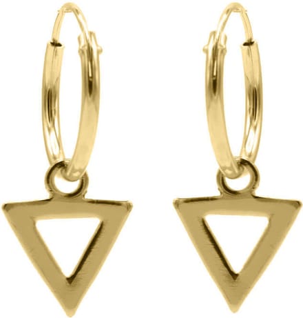 Karma Oorringen Hoops Open Triangle Goud