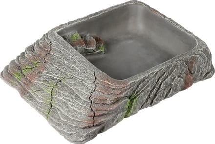 Aqua della waterschaal xl - 22,4x18,5x4,8cm antraciet