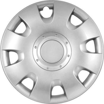 Carpoint Wieldoppen 16 inch Radius Zilver - ABS - 1 stuks
