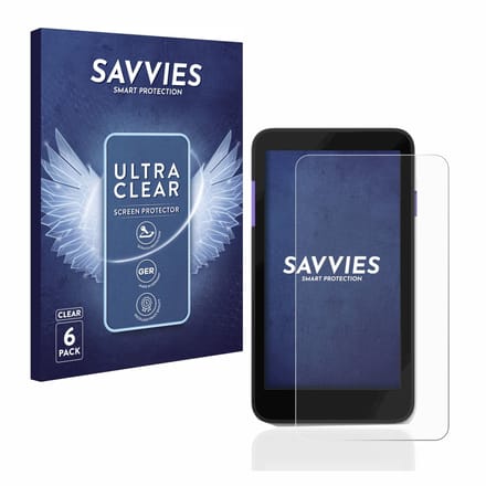 Savvies - Screenprotector voor Zettle Terminal (by Paypal) - Folie Beschermfolie transparant 6 Stuks