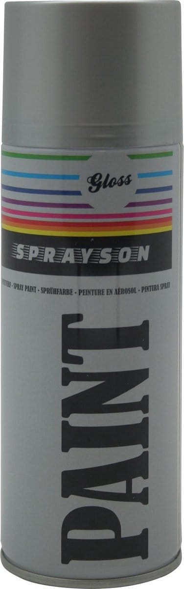 Sprayson Zilveren spuitlak - sneldrogend - hoge dekking - 400 ml