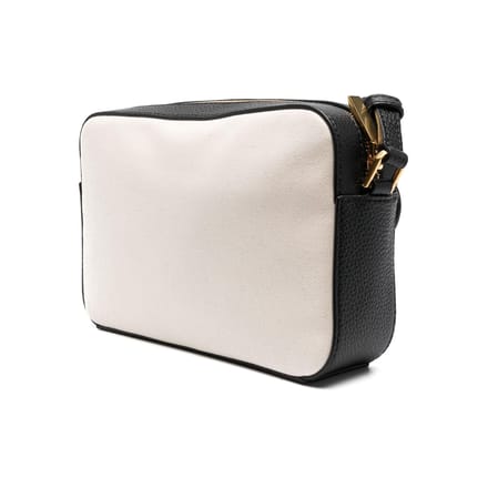 Bally Gold Hardware Kleine Schoudertas van Kalfsleer voor Dames, Zwart Wit 6304578 Basic Set (Bag+Dust Bag) gray