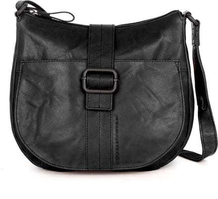 Leren Crossbodytas - Donnella - Zwart