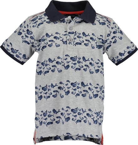 Blue Seven Jongens Poloshirt - Fog - Maat 92
