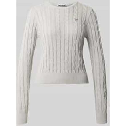Slim fit pullover van katoenmix