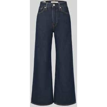 Wide & loose fit jeans van pure katoen model 'RIBCAGE WIDE LEG'