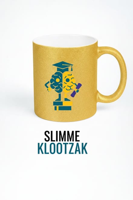 Slimme Klootzak Gouden Mok - Grappige Afstudeer Mok