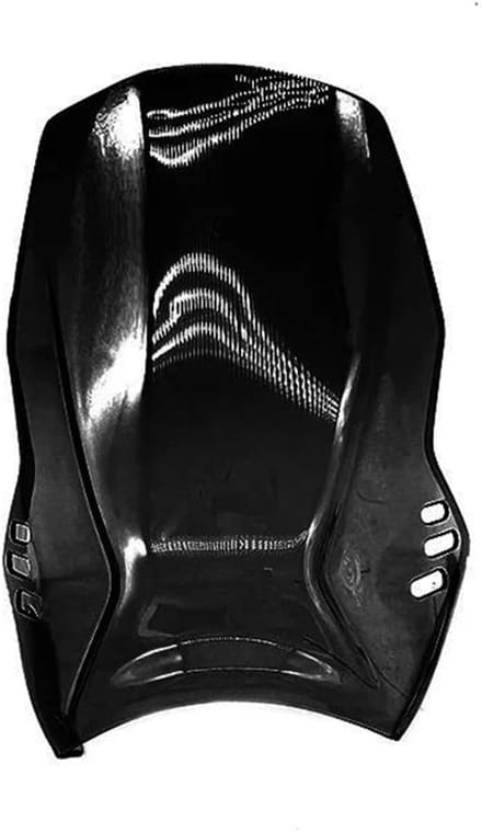 Motor Windscherm - Wind Deflector - Comfortabel Rijden - Krasbestendige Behandeling - 400 g - Zwart