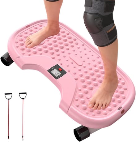 Mini Stepper - Beentrainer Thuistrainer - Thuis Trainen - Compact Ontwerp - 55.5 x 30.5 cm - Roze
