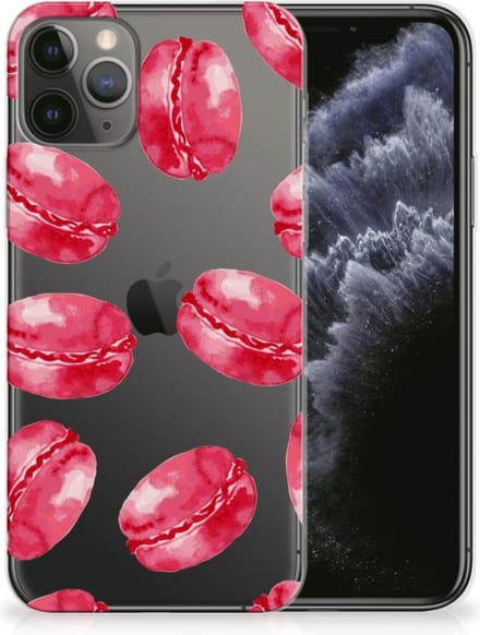 Apple iPhone 11 Pro Siliconen Case Pink Macarons