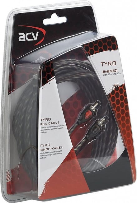RCA kabel TYRO Economy Line 500cm met remote kabel