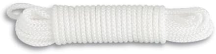 Gevlochten polypropyleen touw - 290 kg treksterkte - 5 mm diameter - 10 m lengte - wit
