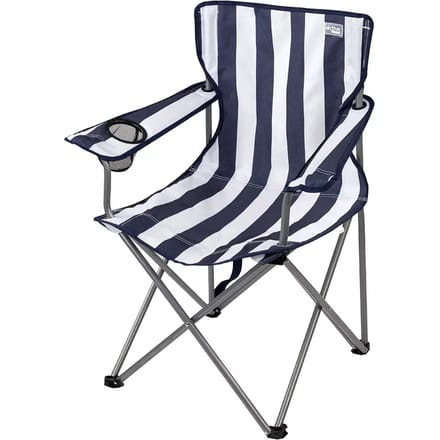 Siilon canvas gestreepte opvouwbare fauteuil met schouderriem Aktive