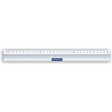 STAEDTLER liniaal 563, aluminium, 30 cm, schaalverdeling in reliëf, antislip