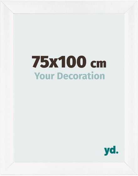 Your Decoration - Fotolijst 75x100 cm - MDF - Wit Mat - Pisa