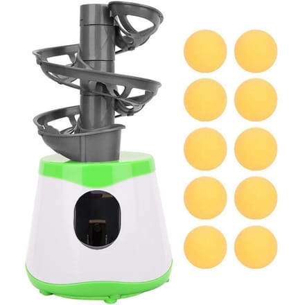 Draagbare ABS Tafeltennis Trainer Pingpongbal Automatische Lanceerder Trainingsmachine Kinderen yellow