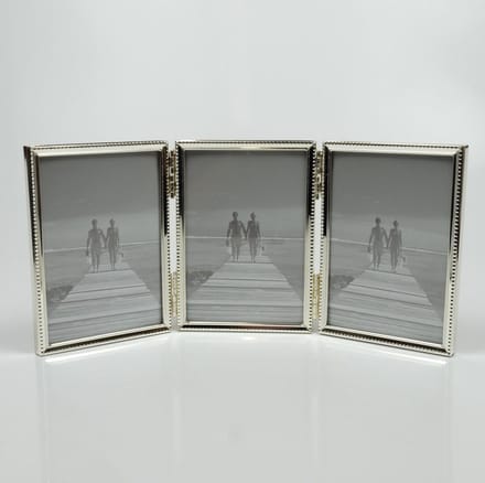 Fotolijst Zilver Parel Drieluik 10 x 15