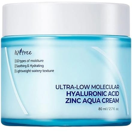 Isntree - Ultra-Low Molecular Hyaluronic Acid Zinc Aqua Cream 80ml