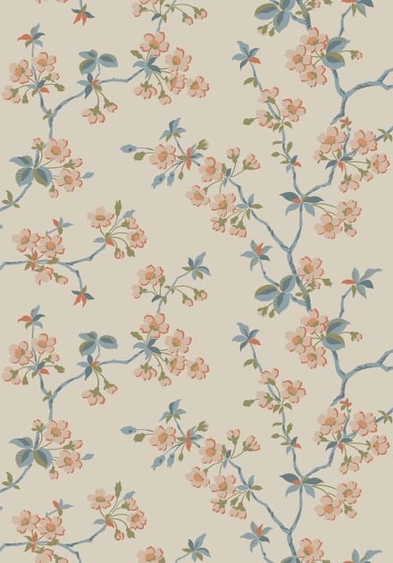 Boråstapeter Vliesbehang 4176 - Alla Tiders Hus - Botanisch Beige - 53cm x 10.05m
