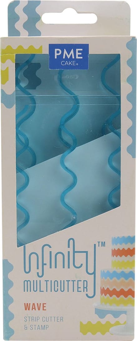 PME Infinity MultiCutter - Wave - Set/2 - Golvende lijnen Uitsteekvorm met open einde