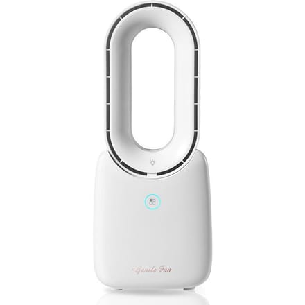 Fan Stille kleine creatieve mini elektrische ventilator Vier versnellingen Office Home Draagbare USB Desktop Bladeless ventilator wit