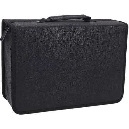 Marker Organizer Koffer 80 Sleuven Grote Capaciteit Opbergtas Canvas Ritszak met Handvat black