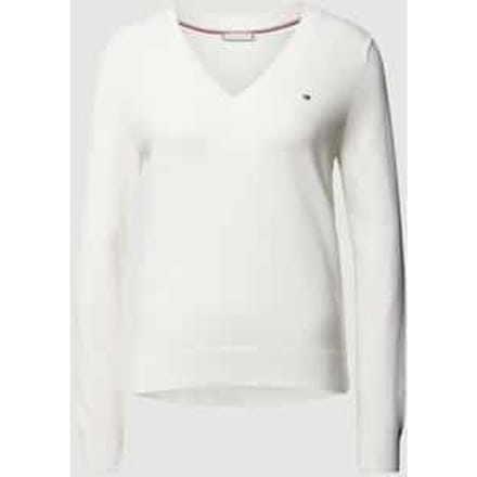 Pullover met normaal model en effen design