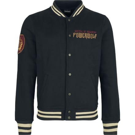 Powerwolf Metal is Religion Varsity Jacket Heren Collegejas - meerkleurig - S