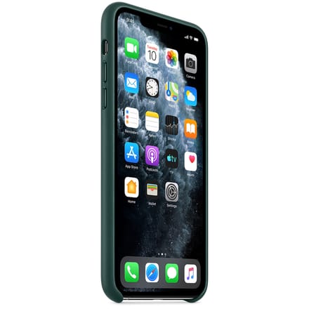 Leather Backcover voor de Apple iPhone 11 Pro Max - Forest Green