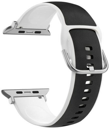 Beline Series - Horlogebandje - Silico Leather - Zwart - 38/40/41mm