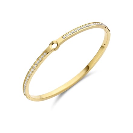 Melano Vivid Hinged cz armband - goudkleurig - dames - Small