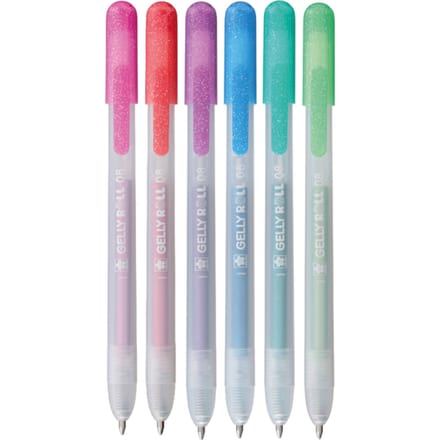 Gelschrijver Sakura Gelly Roll Metallic 08 klikfunctie set à 6 kleuren