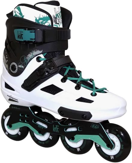 Freeskate Inline Skates voor Volwassenen Unisex - Wit/Groen - Hoogwaardige Kwaliteit