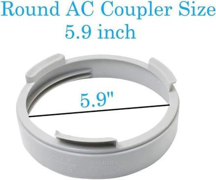 Afvoerslangadapter voor Draagbare Airconditioning - 150 mm Slangaansluiting