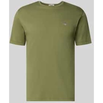 Regular Fit T-shirt met logo-stiksel