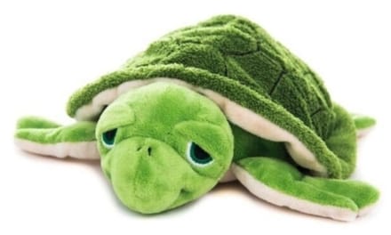 Habibi Magnetron knuffel - schildpad - 18 cm - warmte / koelte knuffeldier
