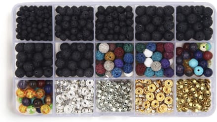 Without Lemons - Lavasteen Kralen Set - DIY Sieraden Maken - 606 stuks - Hobby - Cadeau