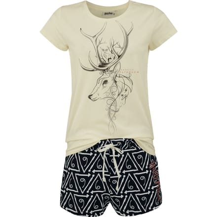Harry Potter Pyjama - Patronus - S tot 3XL - voor Vrouwen - meerkleurig