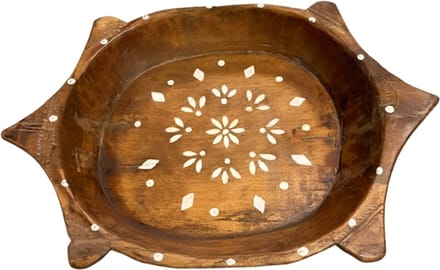 Houten kom - Oud Hout - 35x10