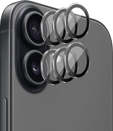 Camera Screenprotector geschikt voor iPhone 17 - 3x Volledig Dekkend Glas Screen Protector