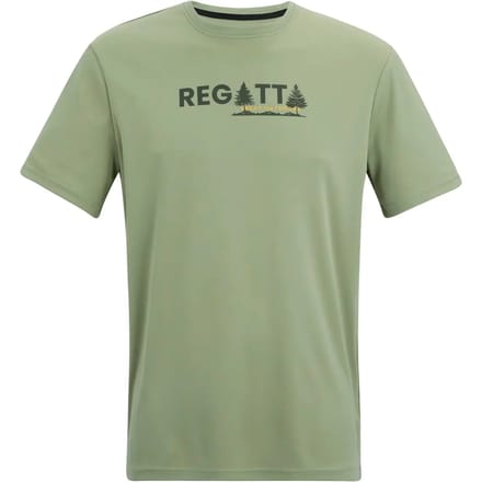 Heren Fingal T-shirt met korte mouwen en gemêleerde print