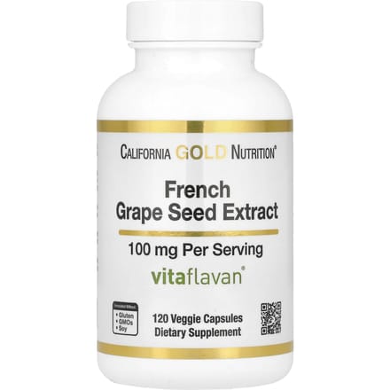 Frans druivenpitextract, Vitaflavan®, 100 mg, 120 plantaardige capsules