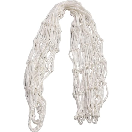 Basketbal Draagnet Geweven Polyester Basketbal Mesh Net Tas Lichtgewicht Draagbaar Sportbal Net white
