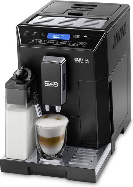 Machine expresso broyeur - De'Longhi - Eletta - ECAM44.660.B - 4 recettes - Noir noir