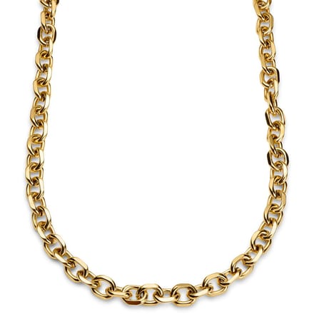 Essentials | 12 mm Goudkleurige Ketting met Kabelschakels
