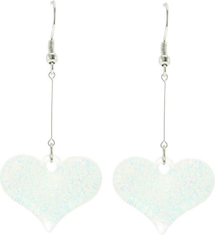 Behave - Oorbellen hartje zilverkleur - Elegant - Feestlook